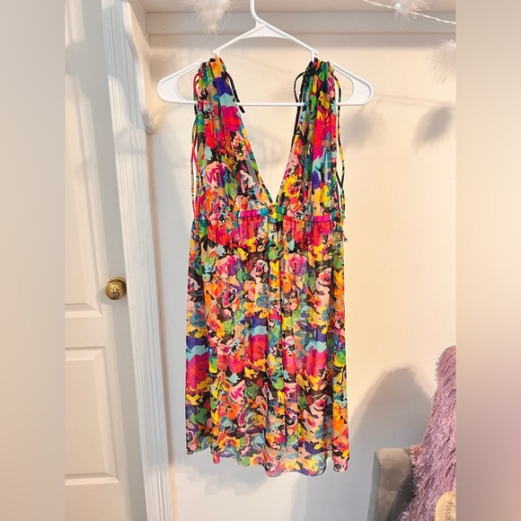 FINAL PRICE Kenneth Cole Reaction Floral Swimsuit Cover-Up - Picture 3 of 5